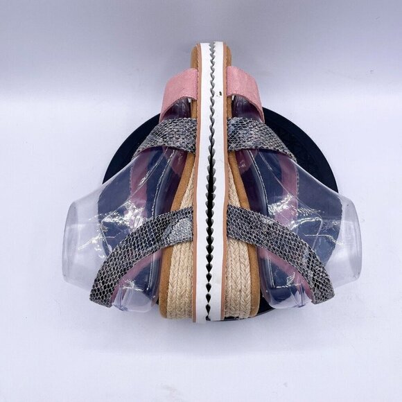 SKECHERS DESERT KISS CACTUS ROSE Womens Sandals Pink & Grey Size 8.5 - Picture 4 of 10